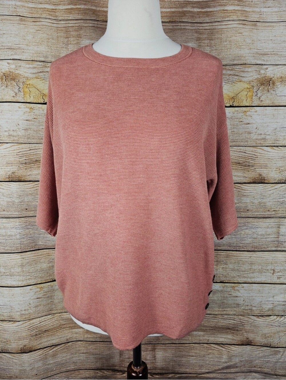 Chico's NWT Selina Boat Ribbed Knit Pullover Top Shirt Chico's Size 2 L/XL